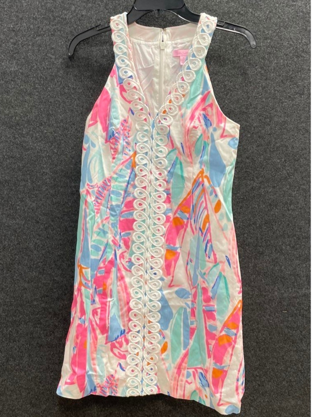 Lilly Pulitzer Multi-Color Abstract Print Soutache Shift Dress Size 4